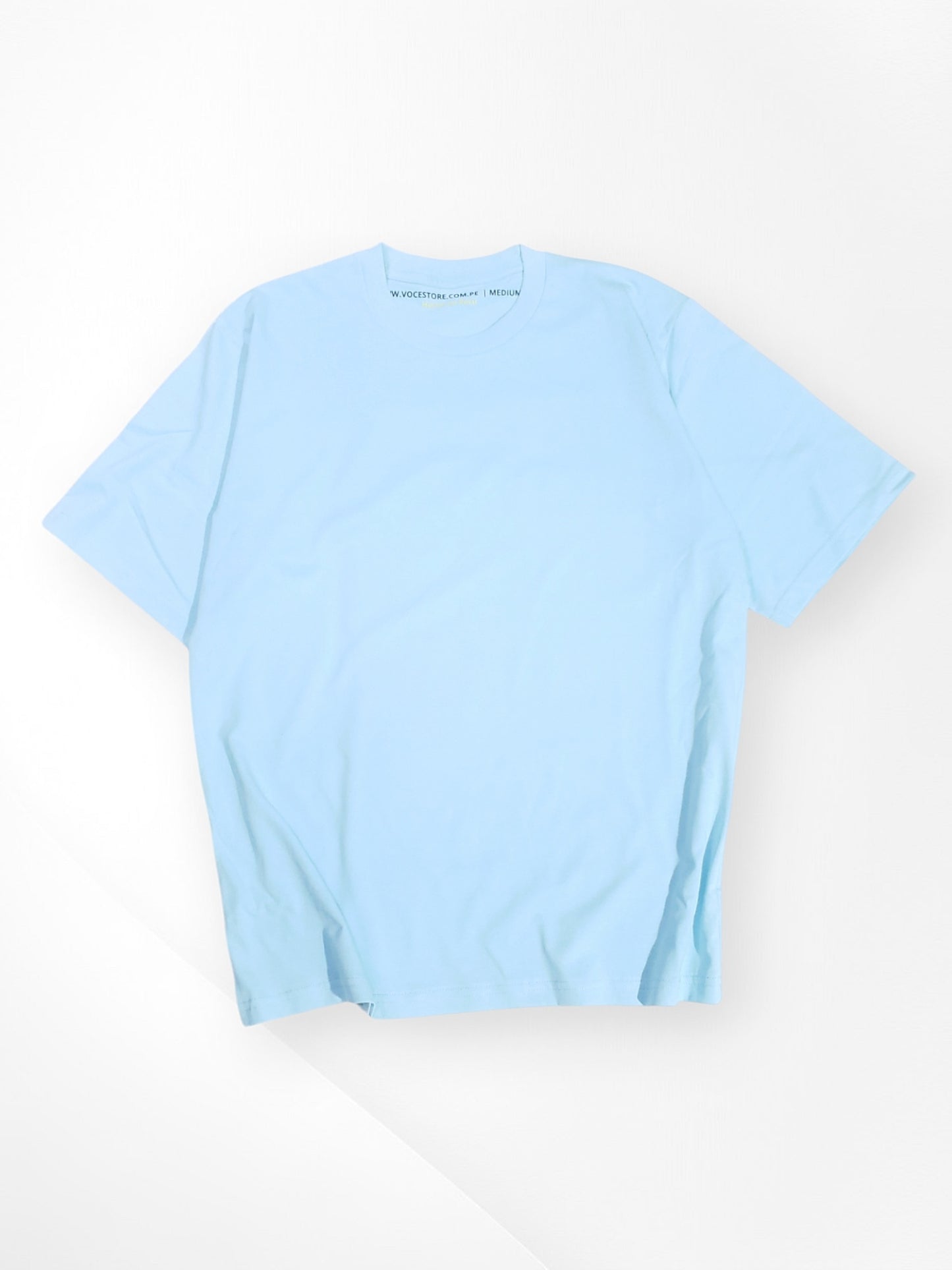 POLO OVERSIZE BASICO "CELESTE CLARO"