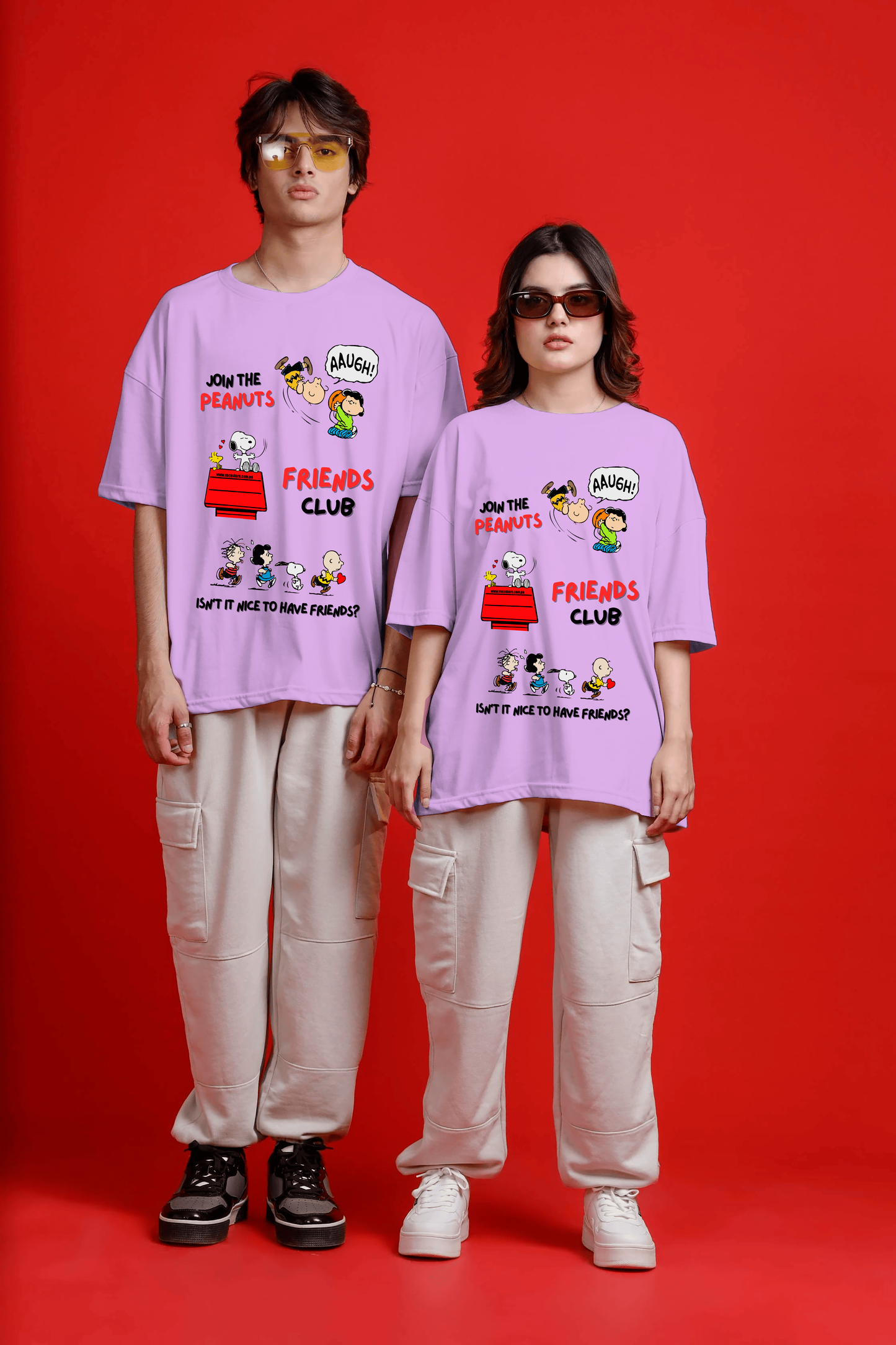 POLO OVERSIZE "SNOOPY Y SUS AMIGOS"