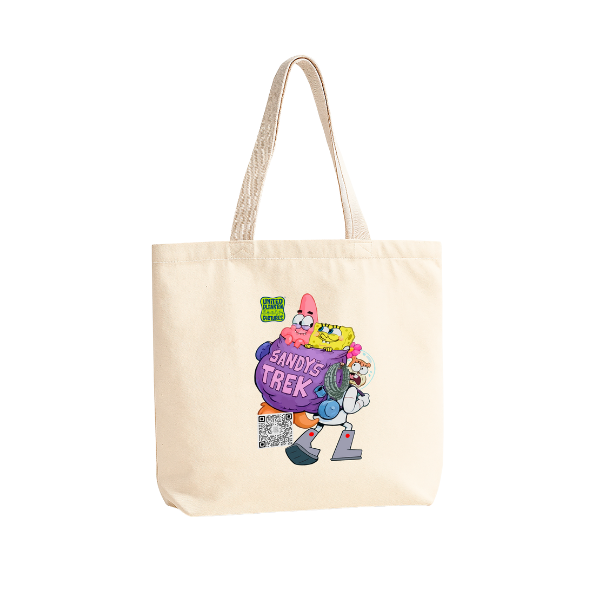 TOTE BAG ALGODÓN TOCUYO REUTILIZABLE "BOB ESPONJA"