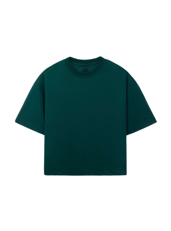 POLO BOXY FIT BASICO "VERDE BOTELLA"