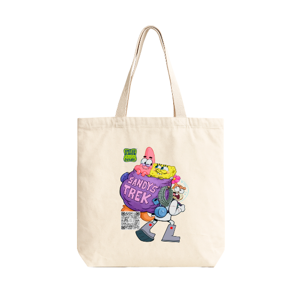 TOTE BAG ALGODÓN TOCUYO REUTILIZABLE "BOB ESPONJA"
