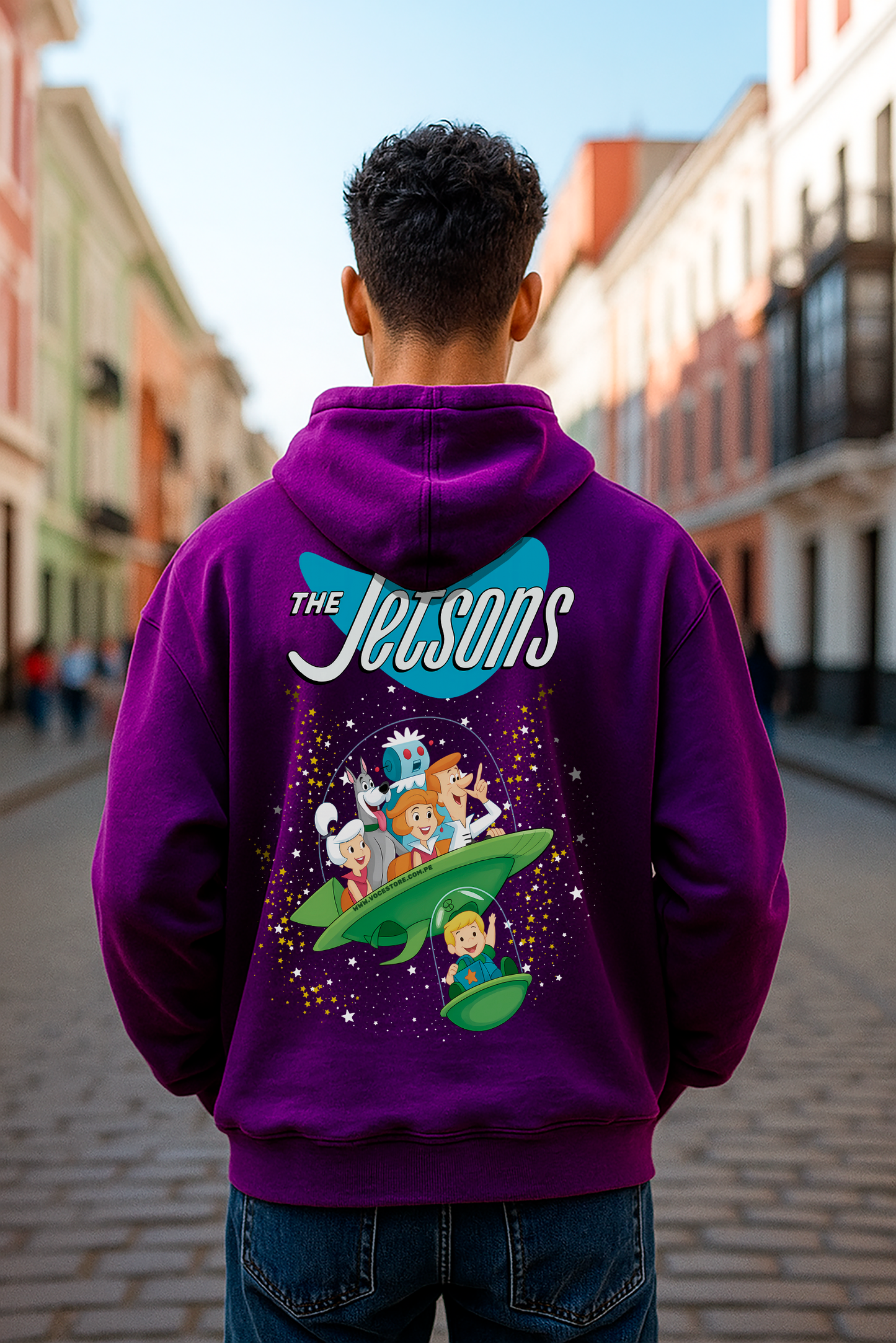 POLERA OVERSIZE "LOS SUPERSONICOS"