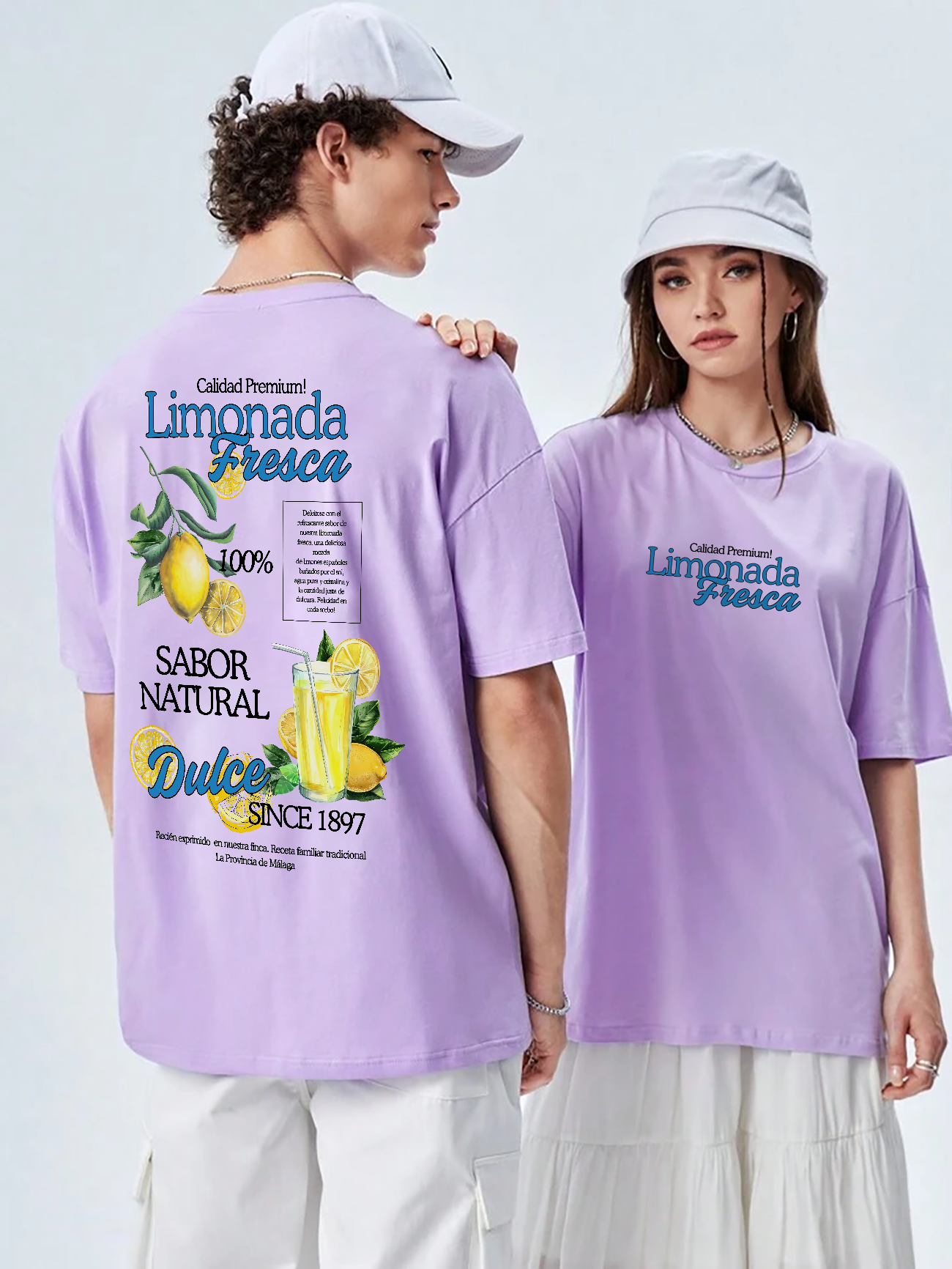 POLO OVERSIZE TROPICAL "LIMONADA FRESCA"
