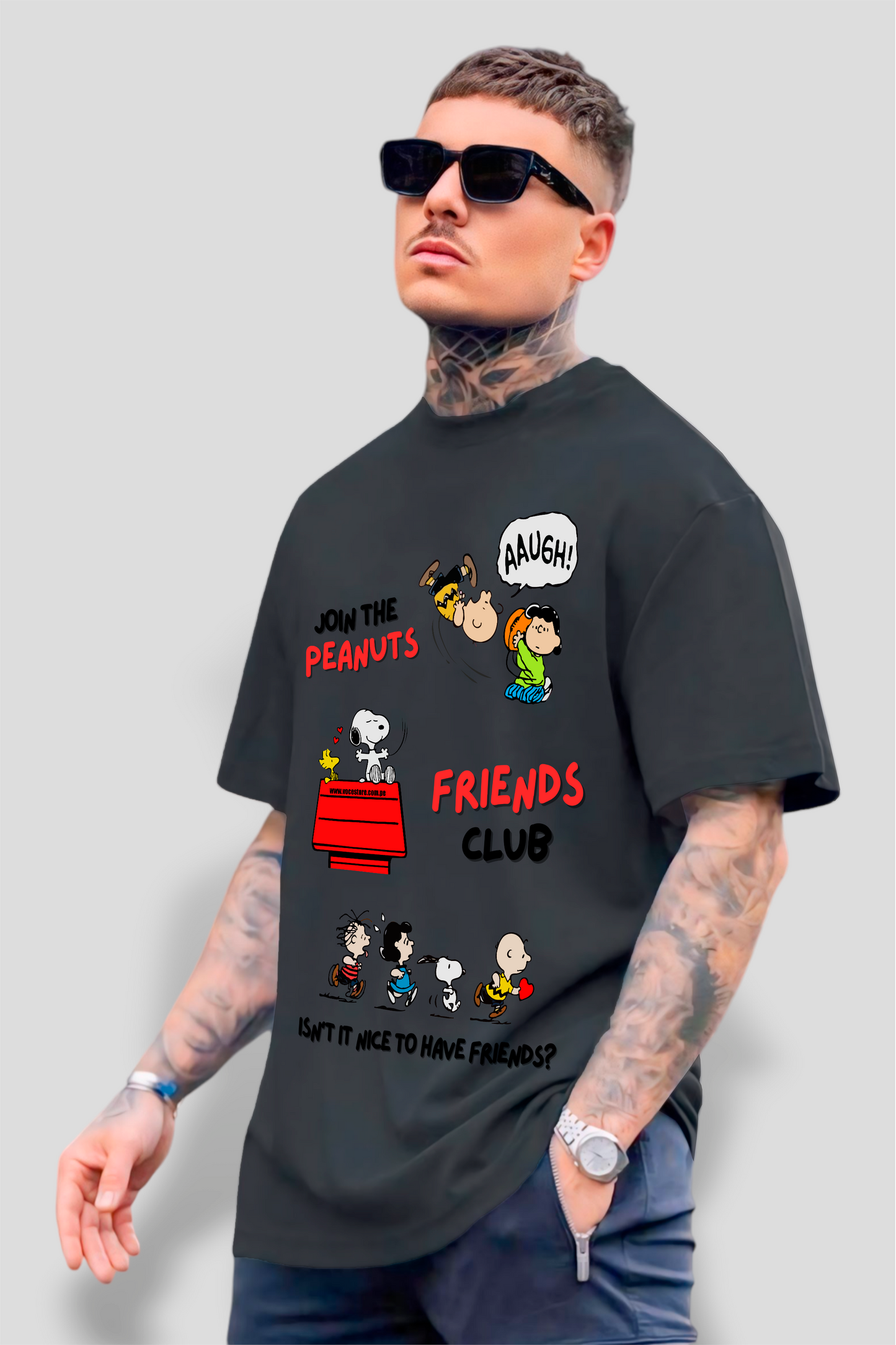 POLO OVERSIZE "SNOOPY Y SUS AMIGOS"