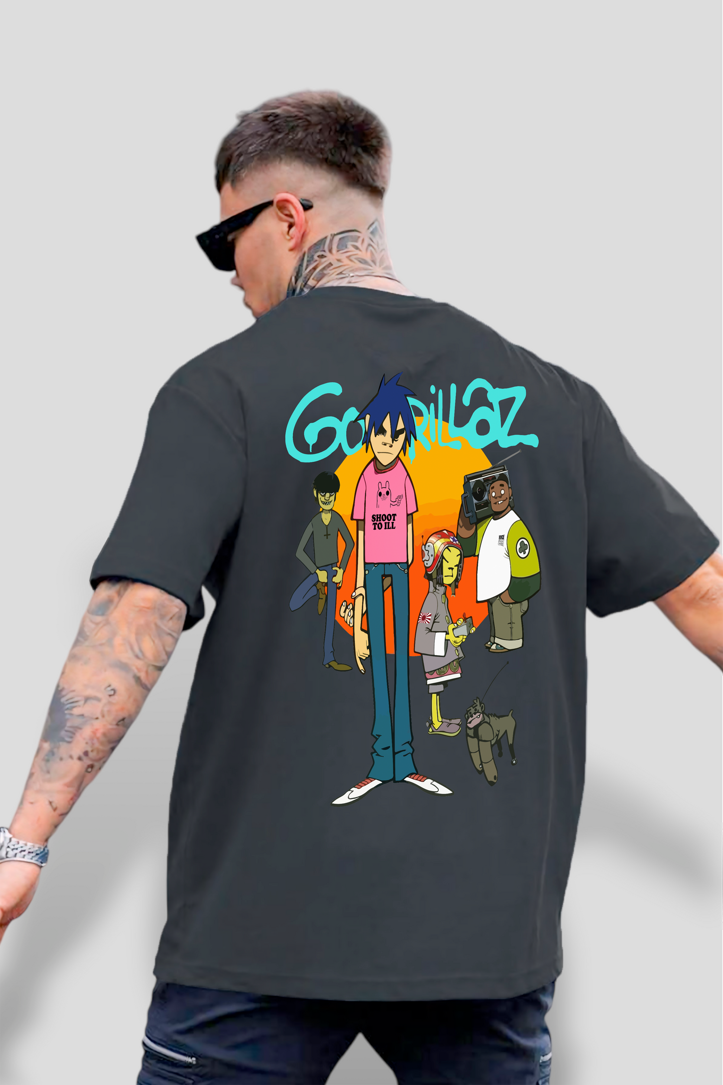 POLO OVERSIZE "GORILLAZ SHOOT TO ILL"