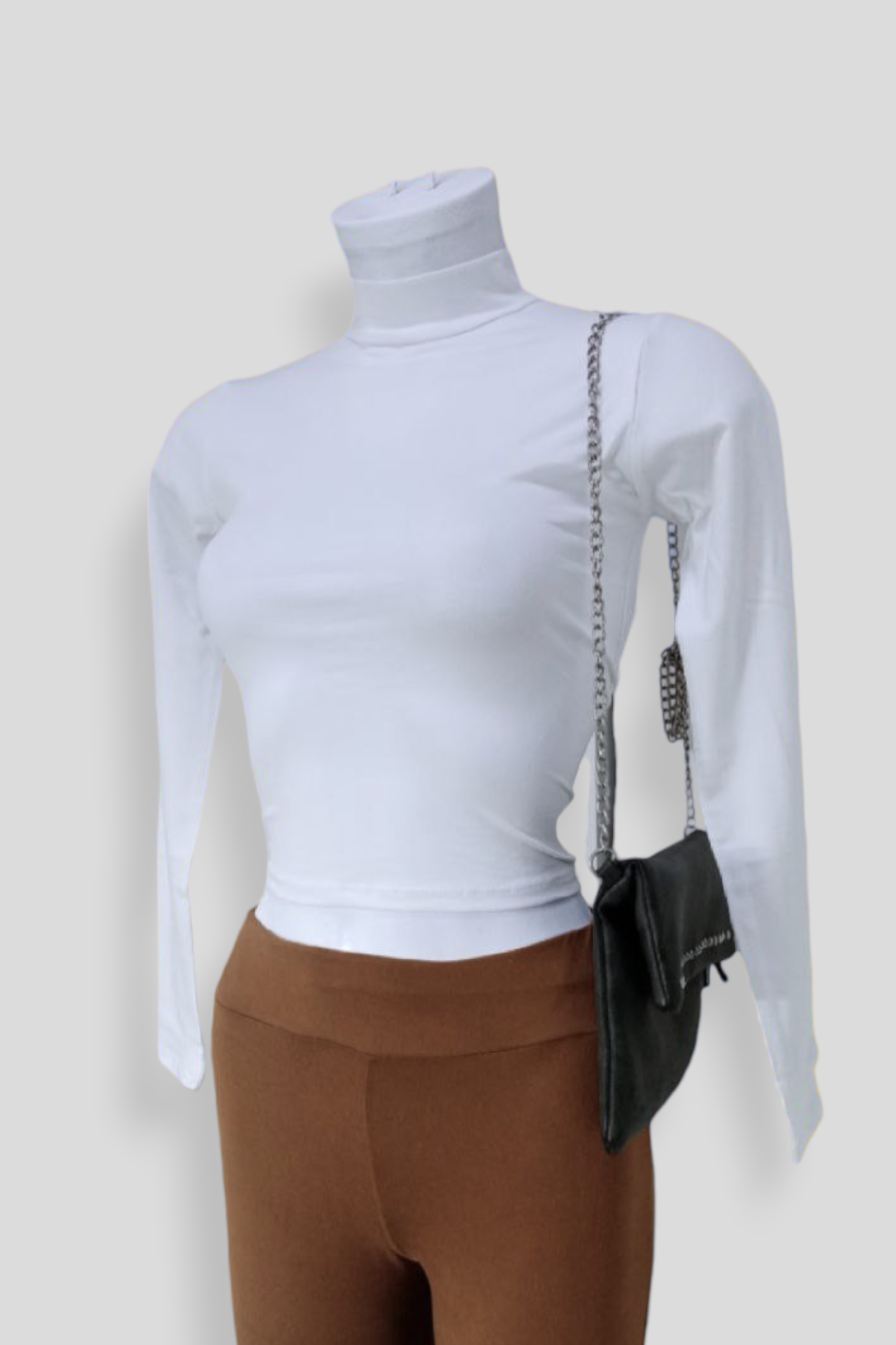 CROP TOPS MANGA LARGA BLANCA