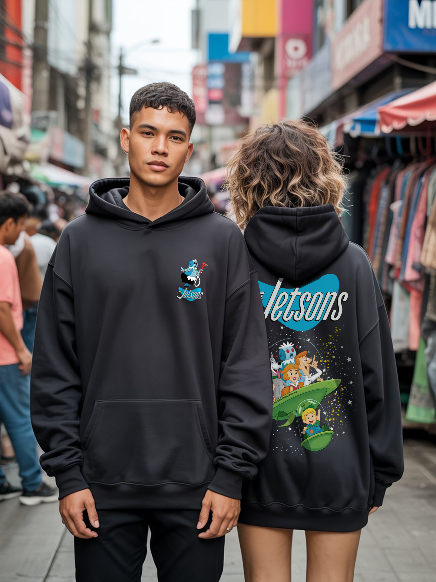 POLERA OVERSIZE "LOS SUPERSONICOS"