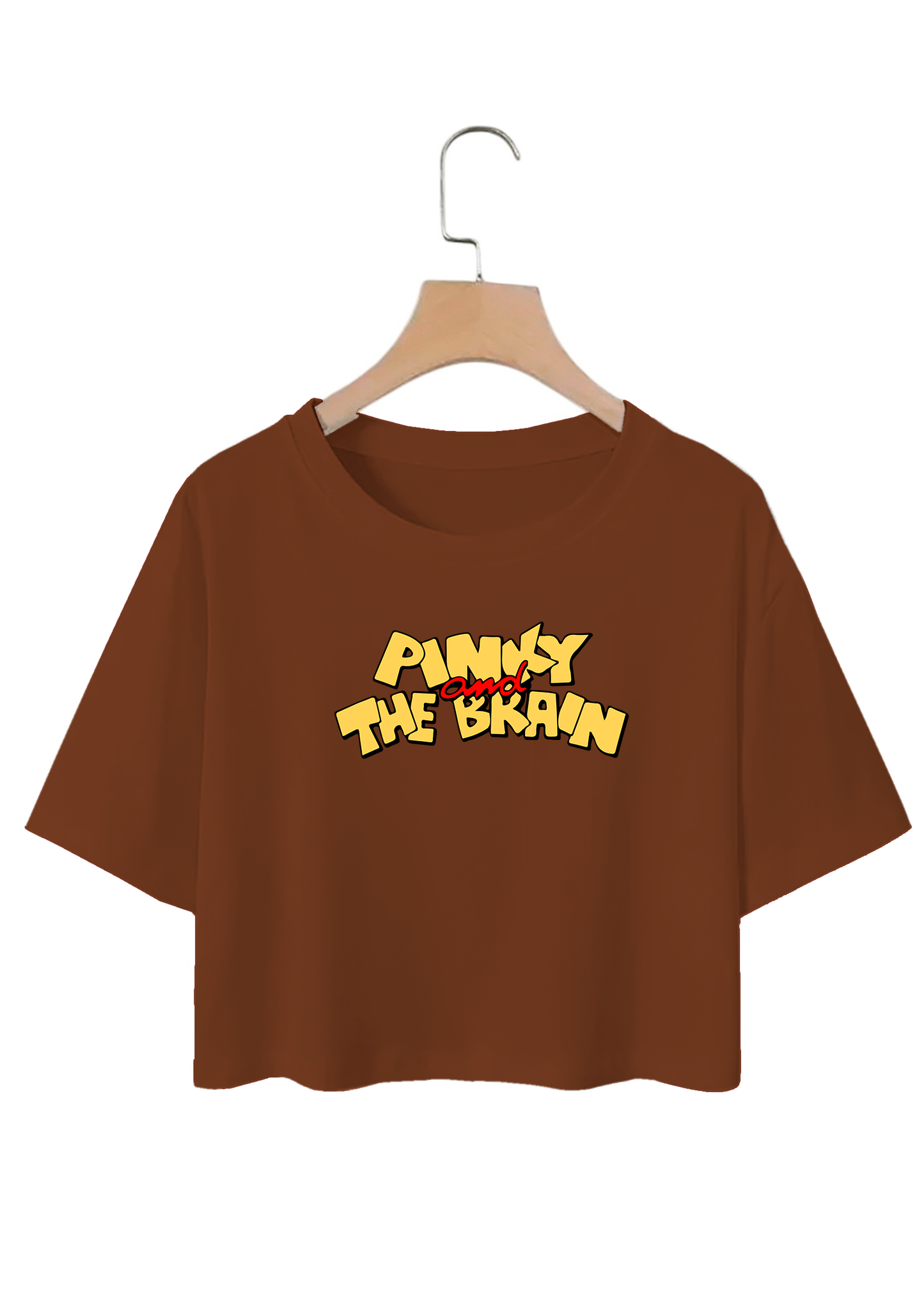 POLO CROP TOP "PINKY Y CEREBRO"