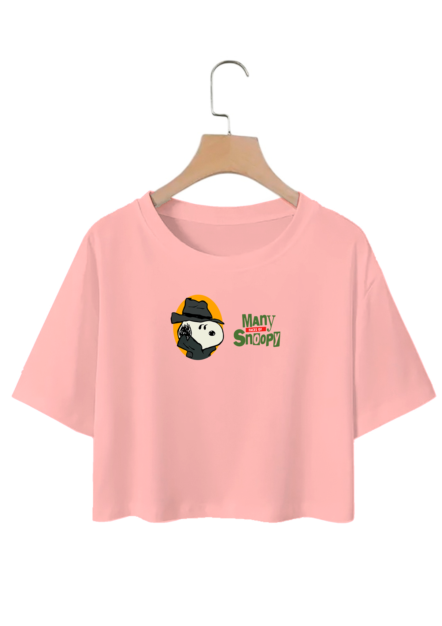 POLO CROP TOP "MANY FACES OF SNOOPY"