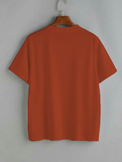 POLO OVERSIZE BASICO "NARANJA LACRE"