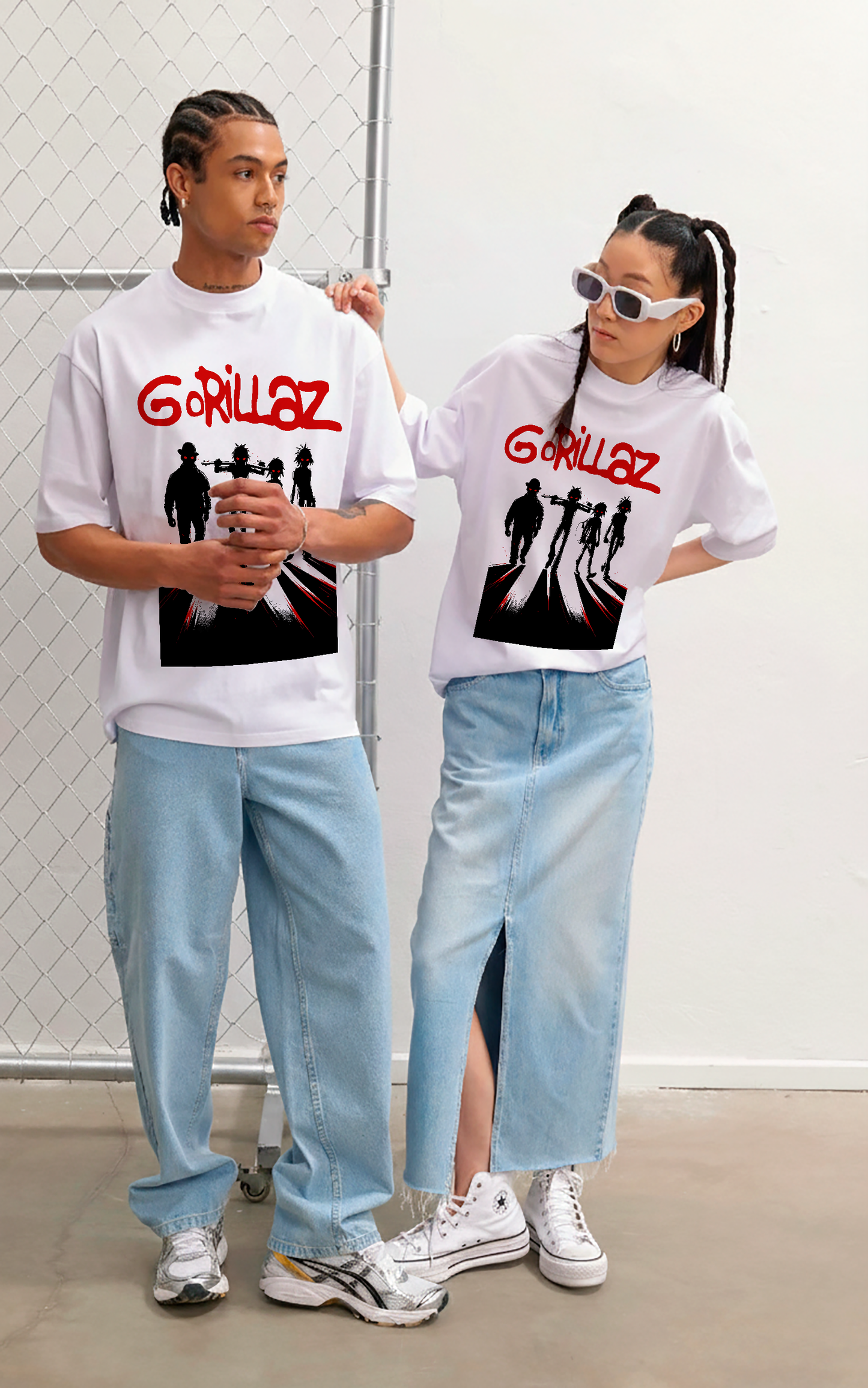 POLO OVERSIZE "GORILLAZ DEMON DAYS SHADOWS"
