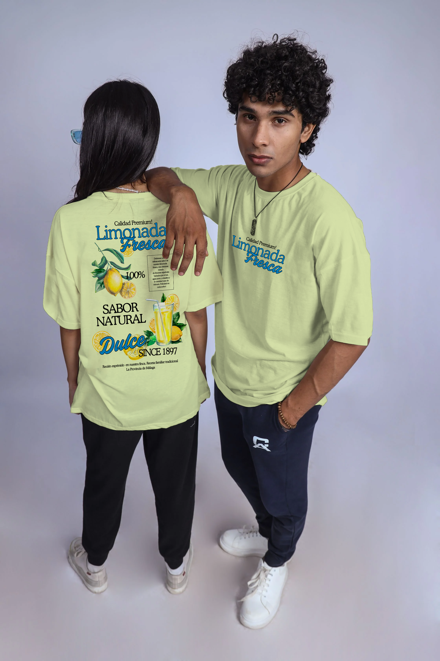 POLO OVERSIZE TROPICAL "LIMONADA FRESCA"