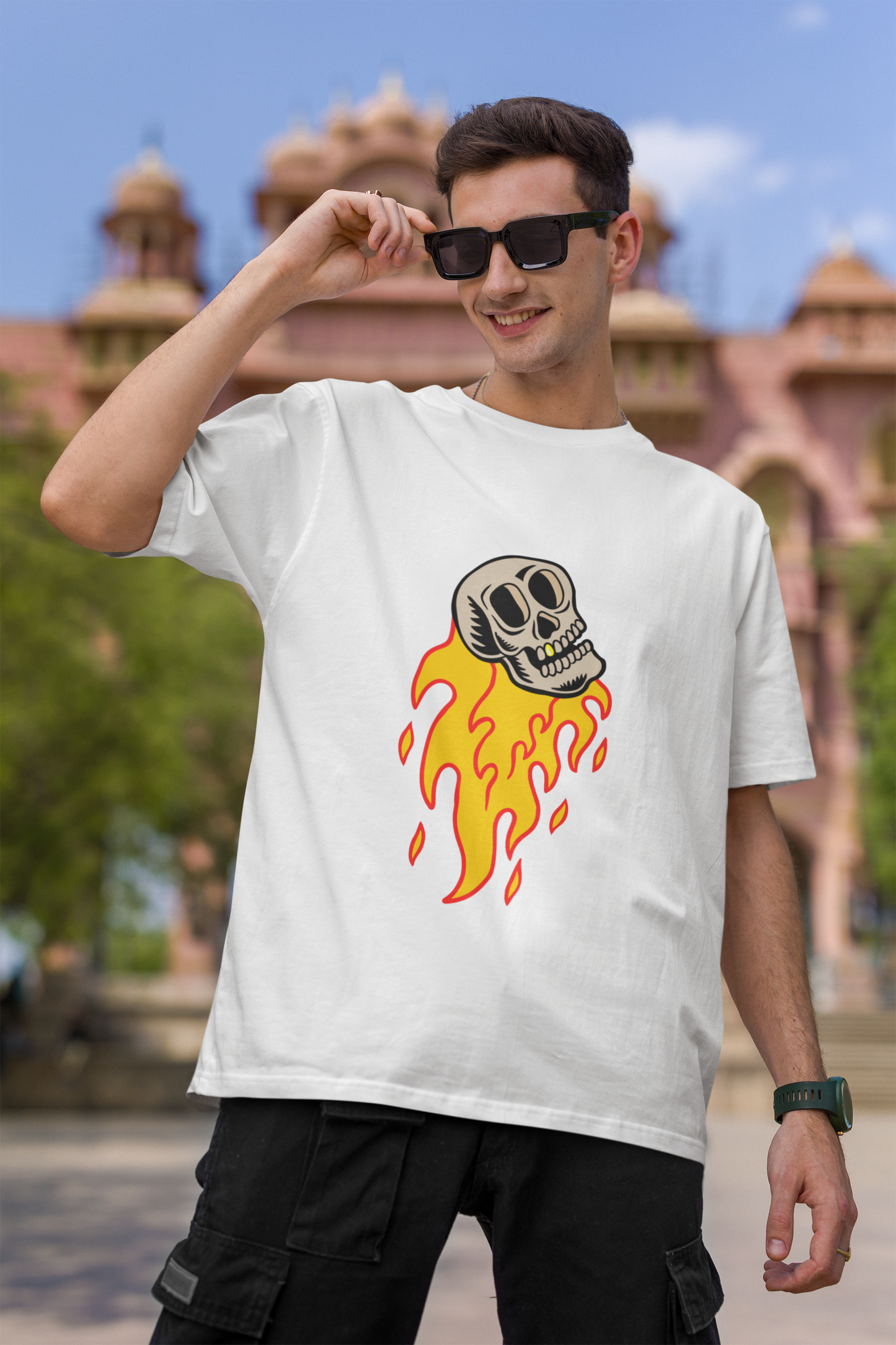 POLO OVERSIZE "ROCKET SKULL"