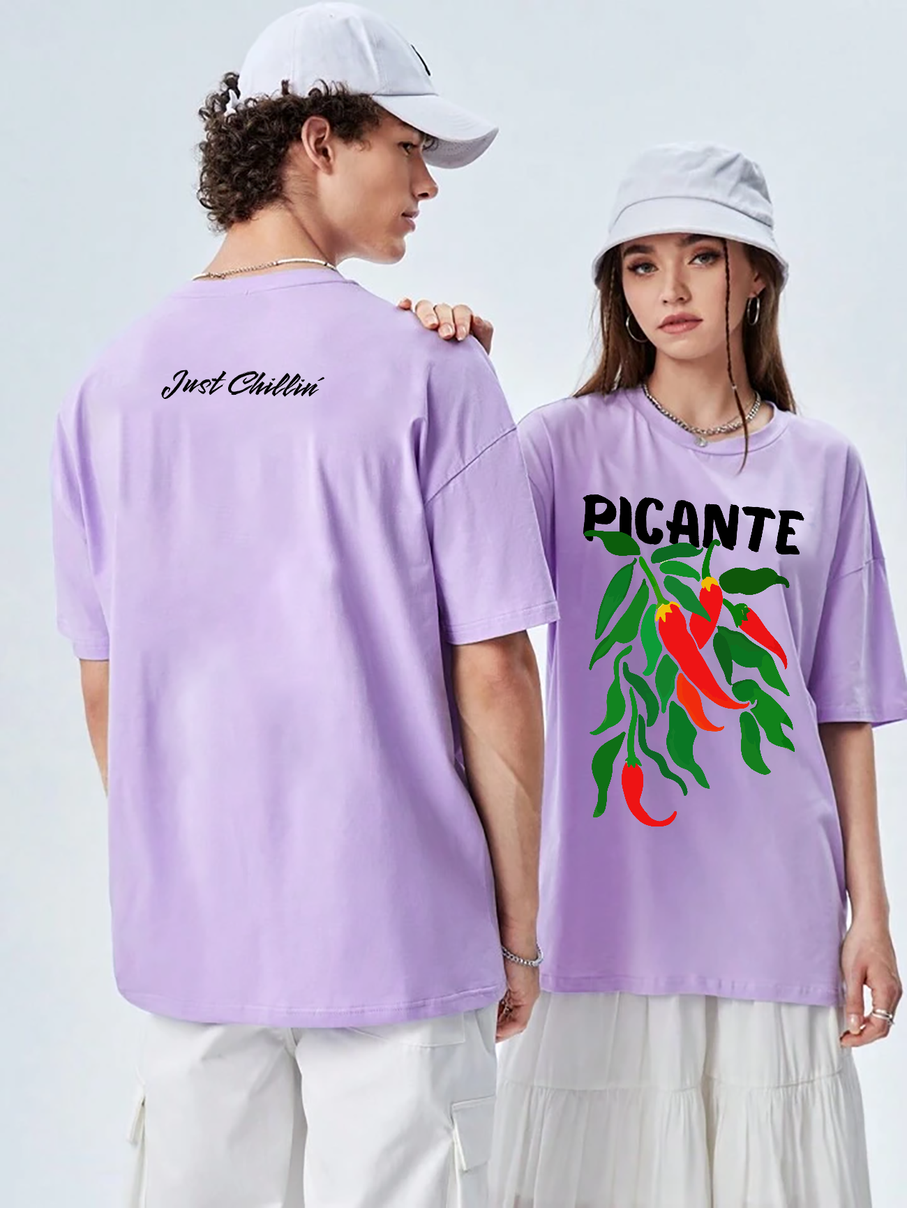 POLO OVERSIZE TROPICAL "PICANTE"