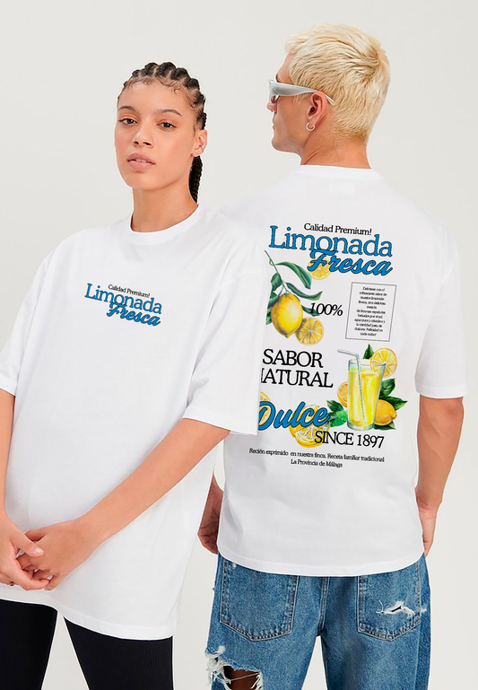 POLO OVERSIZE TROPICAL "LIMONADA FRESCA"