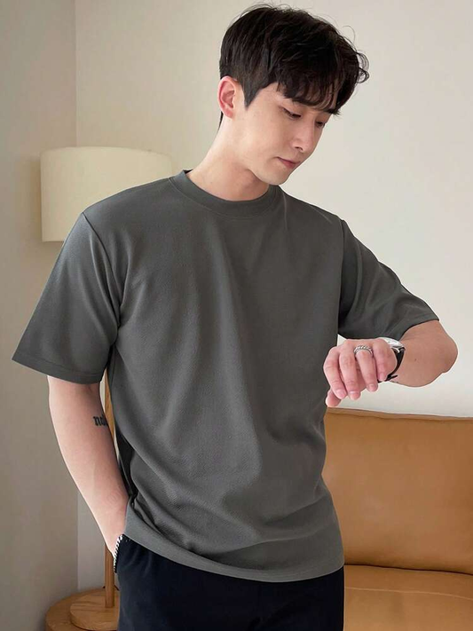 POLO OVERSIZE BASICO "PLOMO"