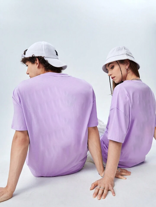 POLO OVERSIZE BASICO "LILA"