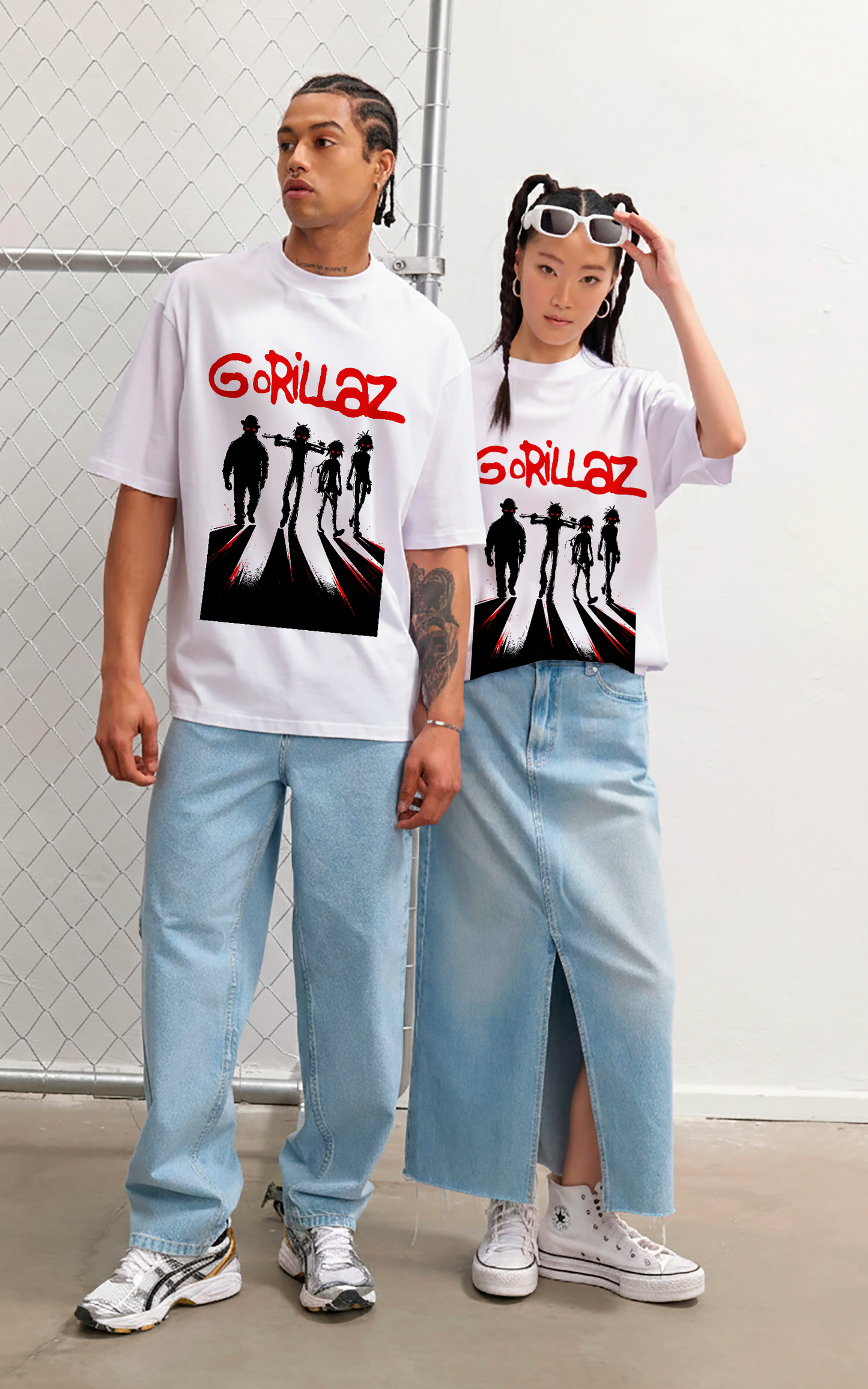 POLO OVERSIZE "GORILLAZ DEMON DAYS SHADOWS"
