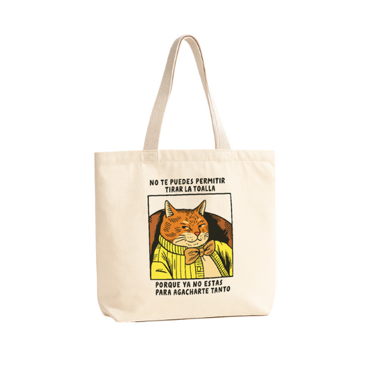 TOTE BAG ALGODÓN TOCUYO REUTILIZABLE "FRASES DIVERTIDAS"