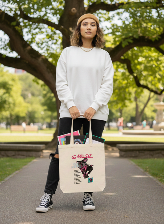 TOTE BAG ALGODÓN TOCUYO REUTILIZABLE " GORILLAZ"
