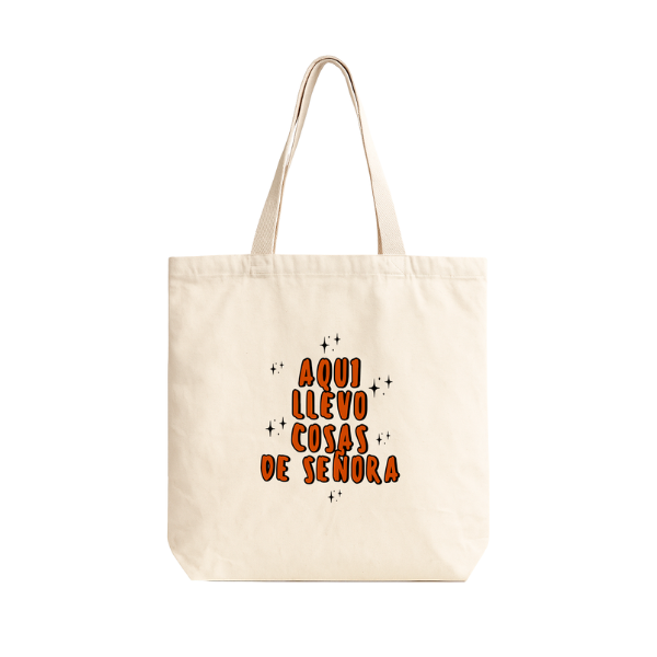 TOTE BAG ALGODÓN TOCUYO REUTILIZABLE "COSAS DE SEÑORA"