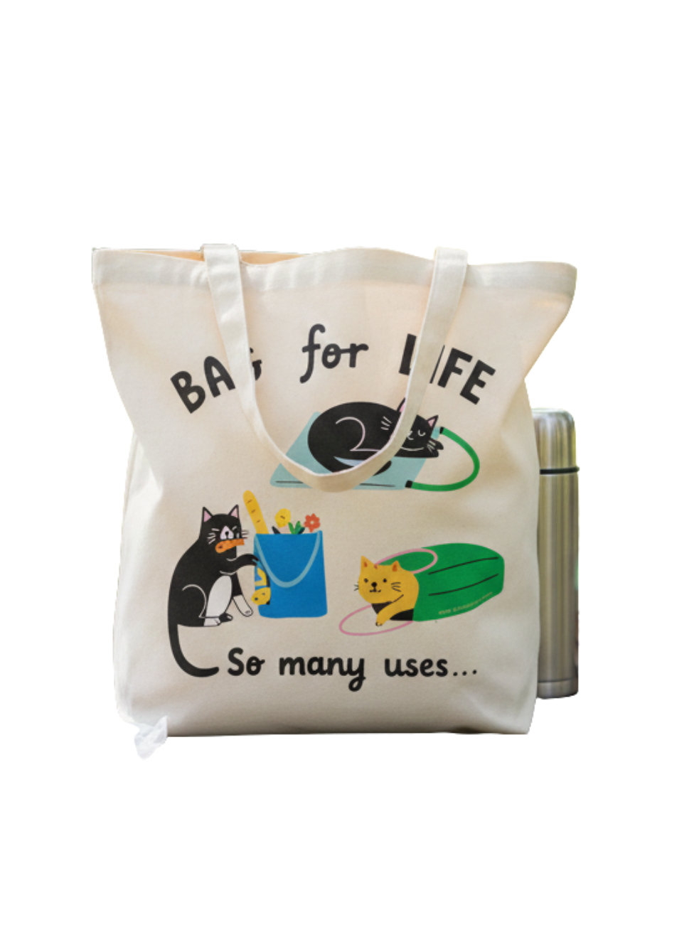 TOTE BAG ALGODÓN TOCUYO "GATITOS FOR LIVE"