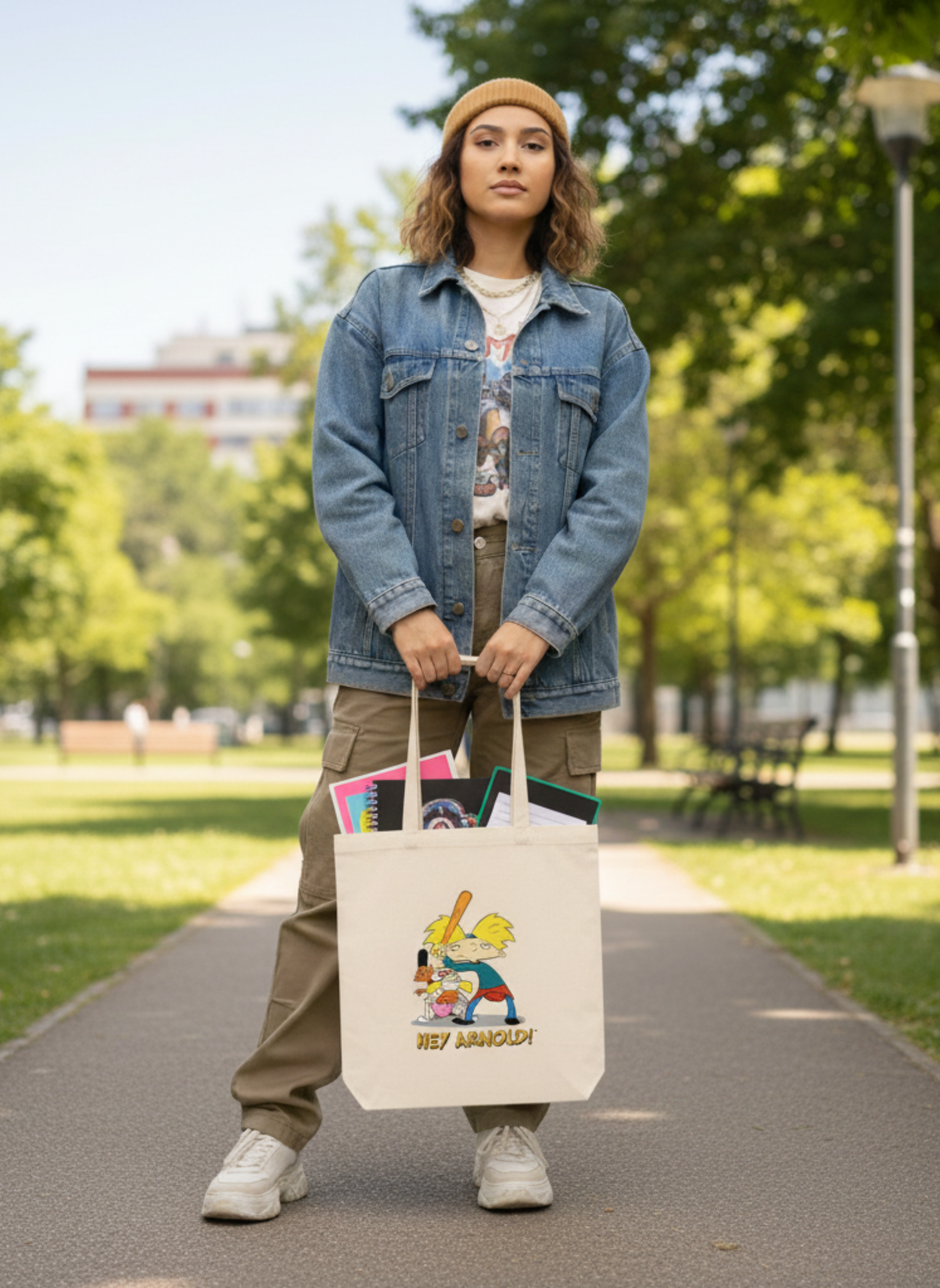 TOTE BAG ALGODÓN TOCUYO REUTILIZABLE " HEY ARNOLD"