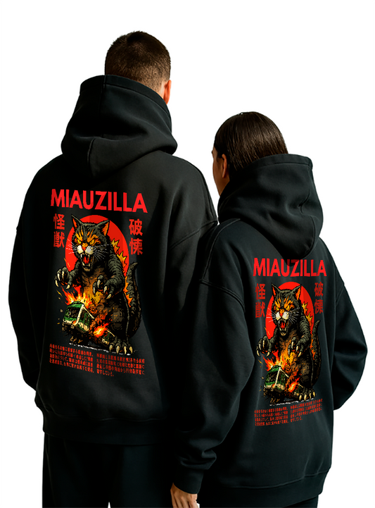 POLERA OVERSIZE "MIAUZILLA"