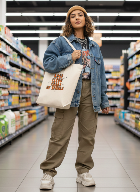 TOTE BAG ALGODÓN TOCUYO REUTILIZABLE "COSAS DE SEÑORA"