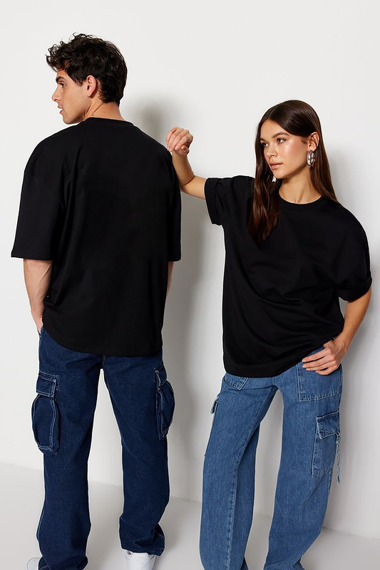 POLO OVERSIZE BASICO "NEGRO"