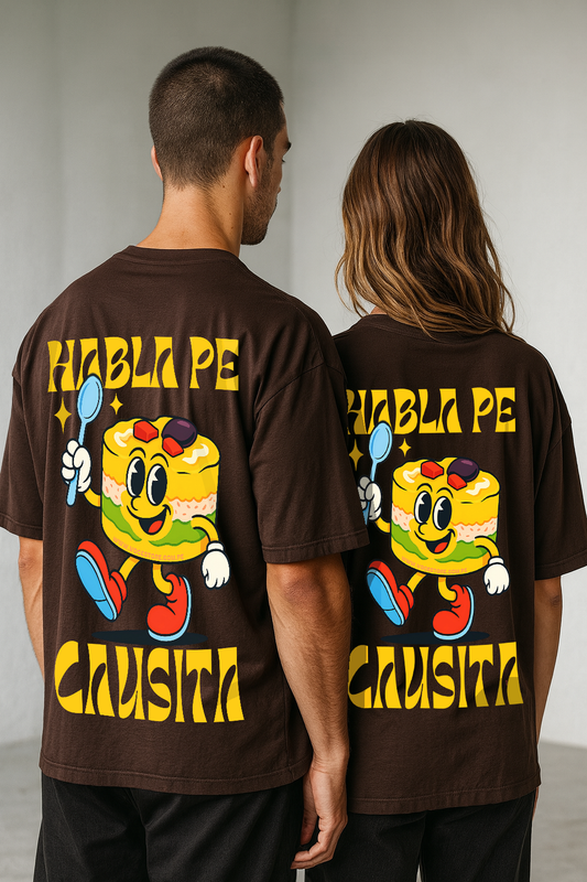 POLO OVERSIZE "HABLA PE CAUSA"