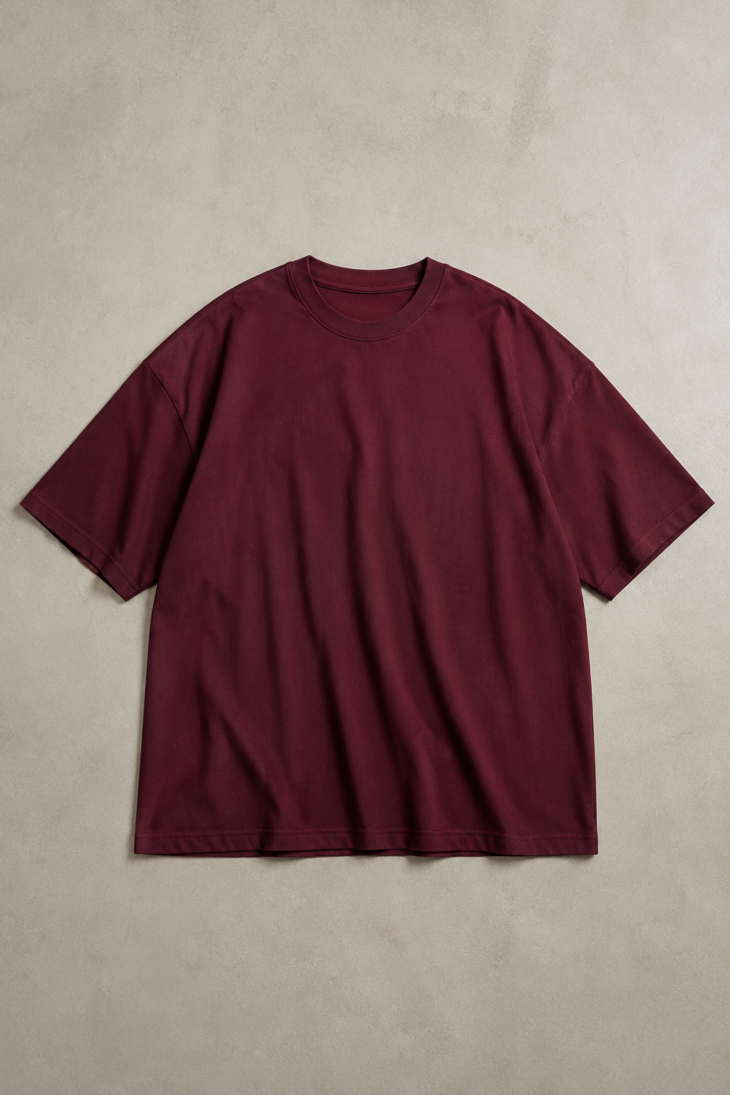 POLO OVERSIZE BASICO "VINO"