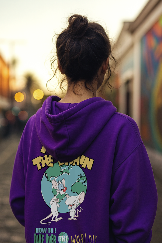 POLERA OVERSIZE "PINKY Y CEREBRO"