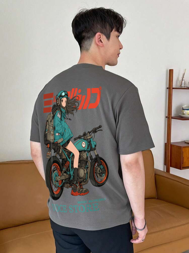 POLO OVERSIZE "MOTO GIRL"