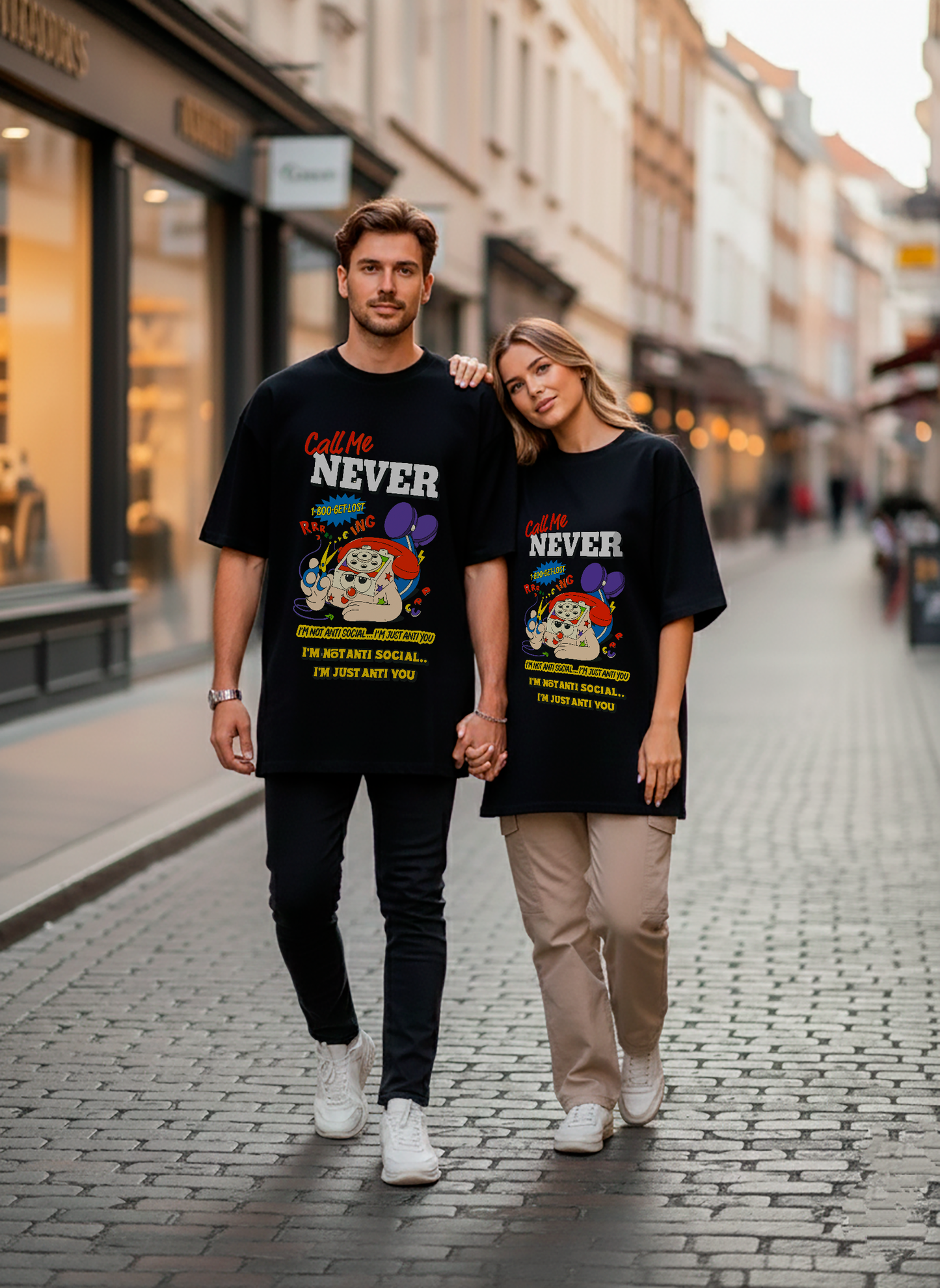 POLO OVERSIZE "CALL ME NEVER"