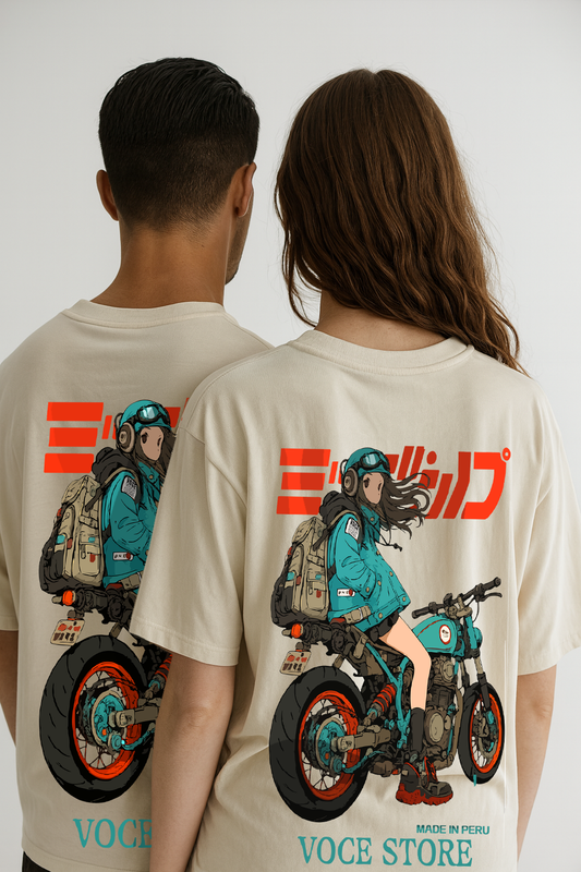 POLO OVERSIZE "MOTO GIRL"