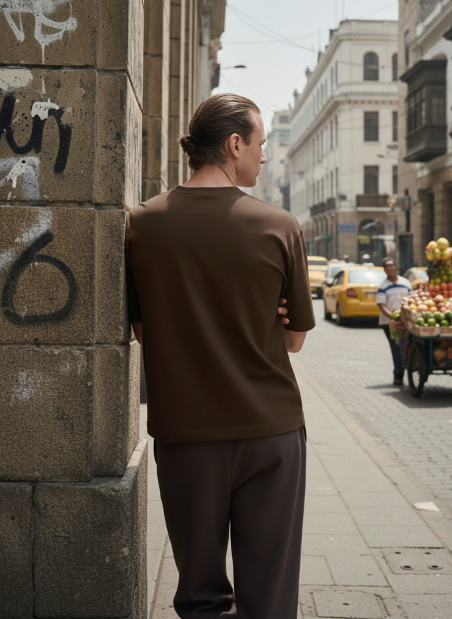 POLO BOXY FIT "MARRON"