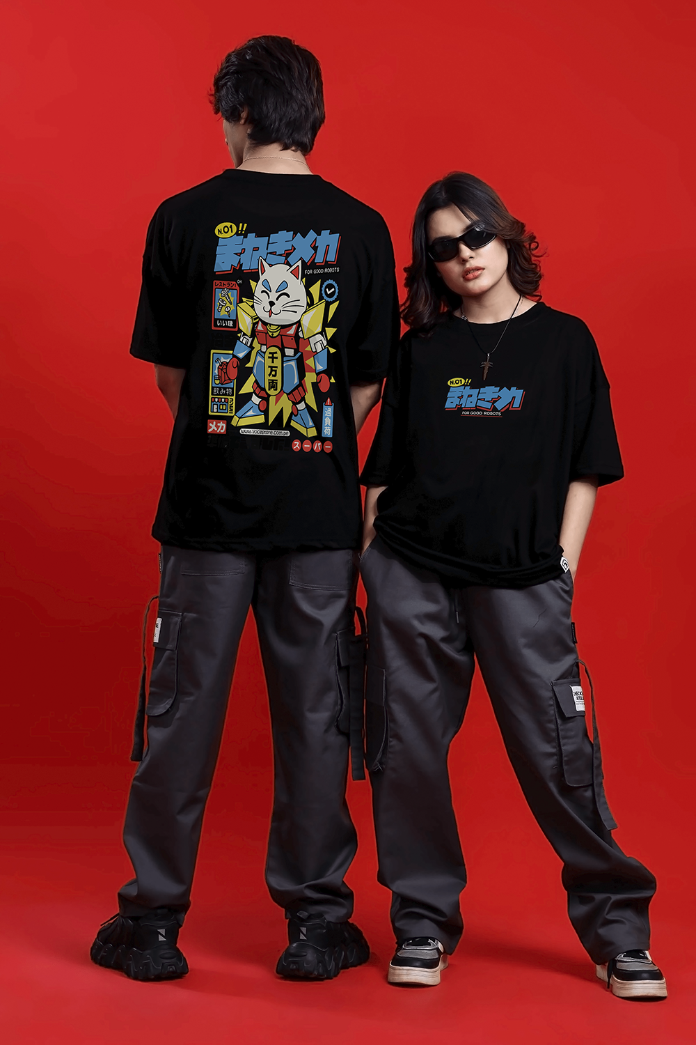 POLO OVERSIZE "ROBOT CAT"