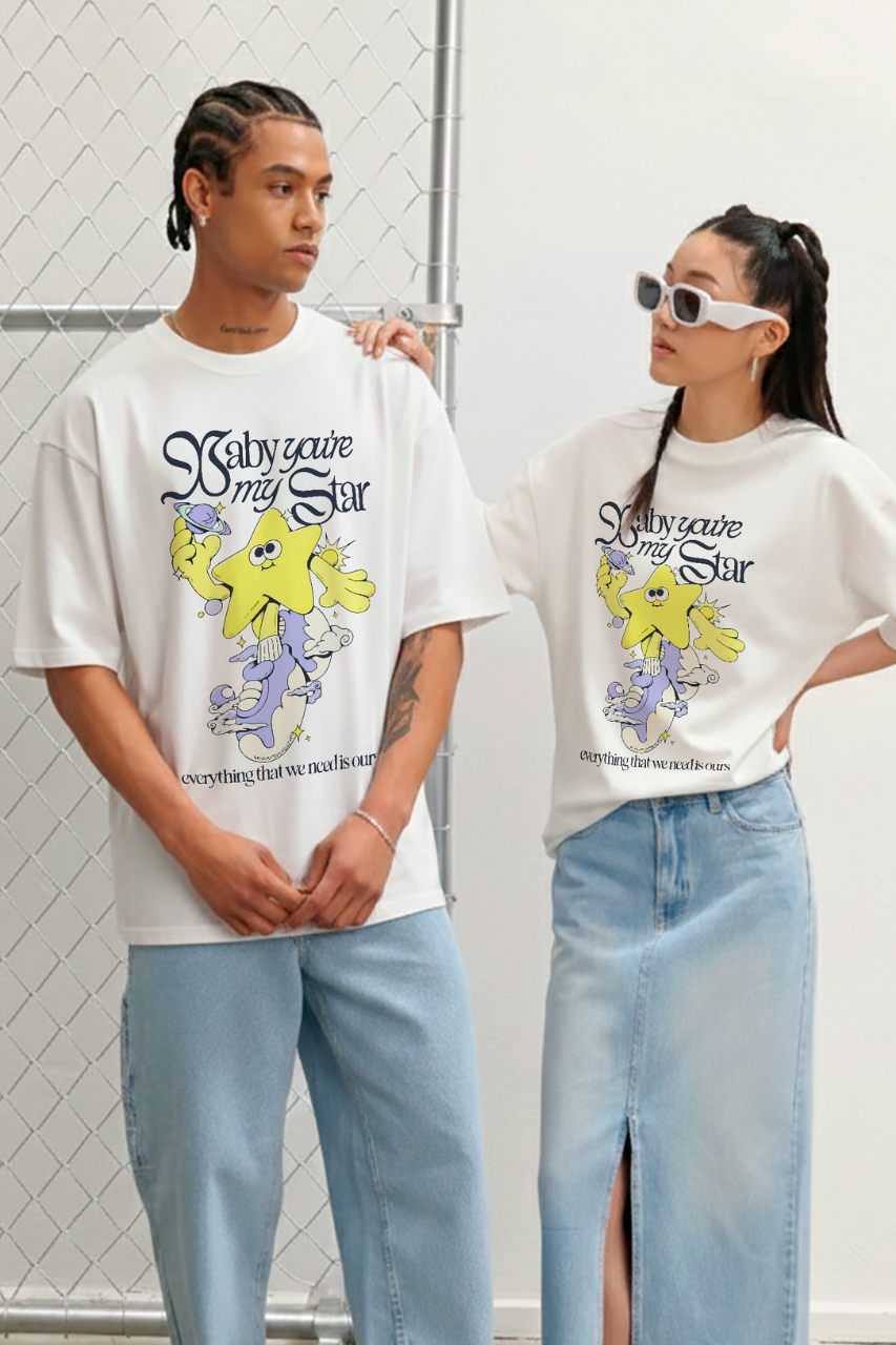 POLO OVERSIZE "BABY YOU´RE MY STAR"