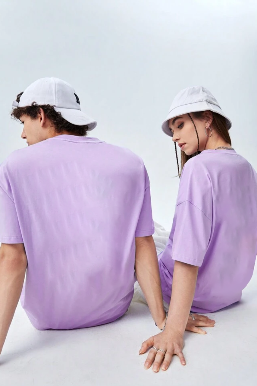 POLO OVERSIZE BASICO "LILA"