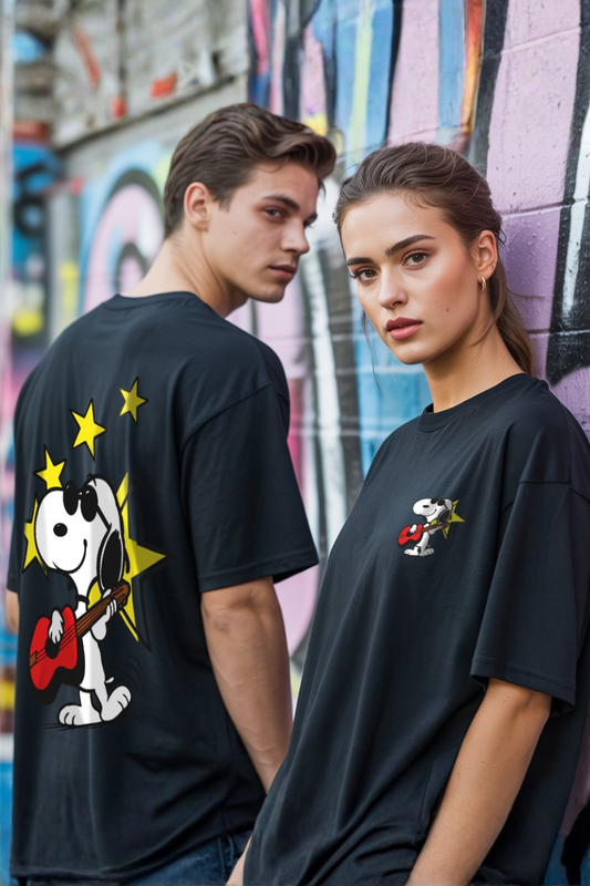 POLO OVERSIZE "SNOOPY ROCKSTAR"