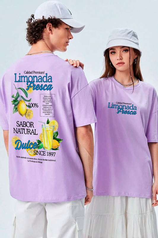 POLO OVERSIZE TROPICAL "LIMONADA FRESCA"