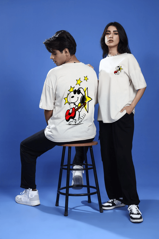 POLO OVERSIZE "SNOOPY ROCKSTAR"