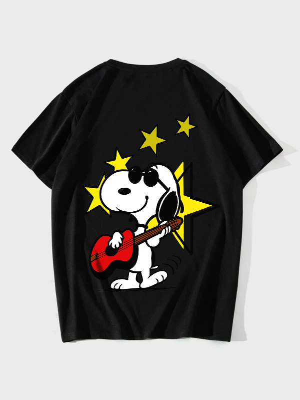 POLO OVERSIZE "SNOOPY ROCKSTAR"
