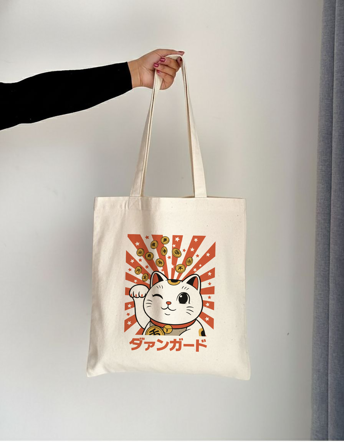 TOTE BAG ALGODÓN TOCUYO "GATO DE LA FORTUNA"