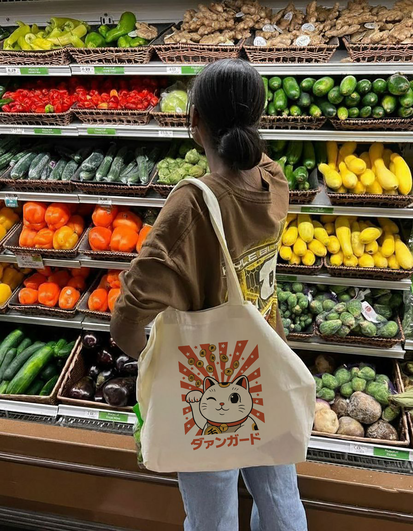 TOTE BAG ALGODÓN TOCUYO "GATO DE LA FORTUNA"