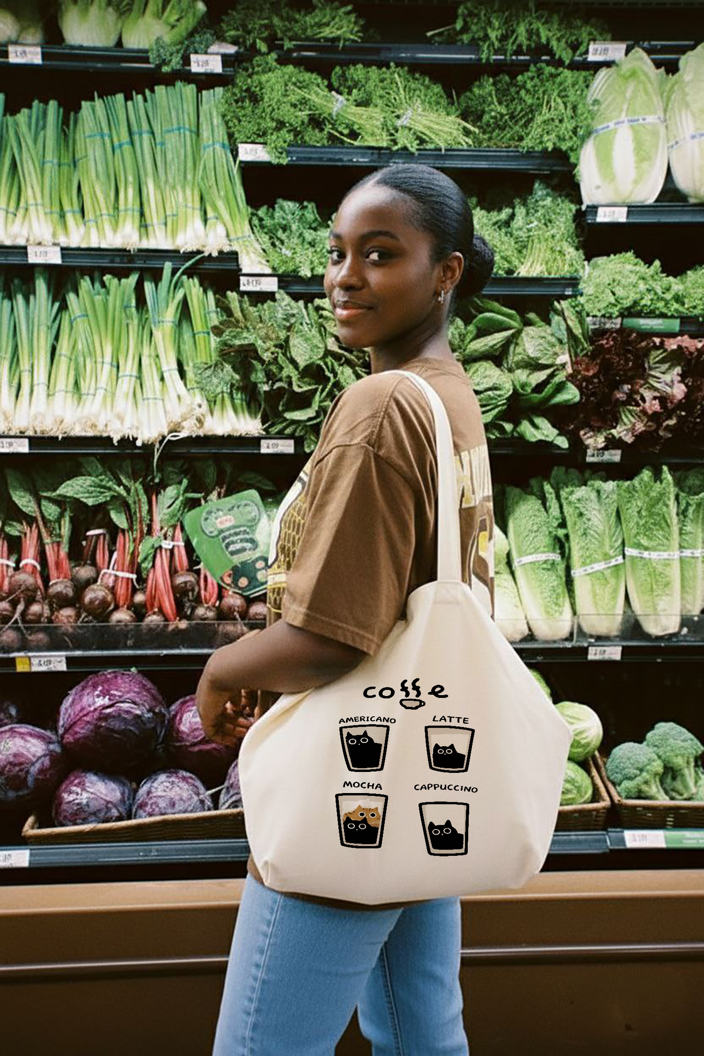 TOTE BAG ALGODÓN TOCUYO "GATITOS COFFEE"