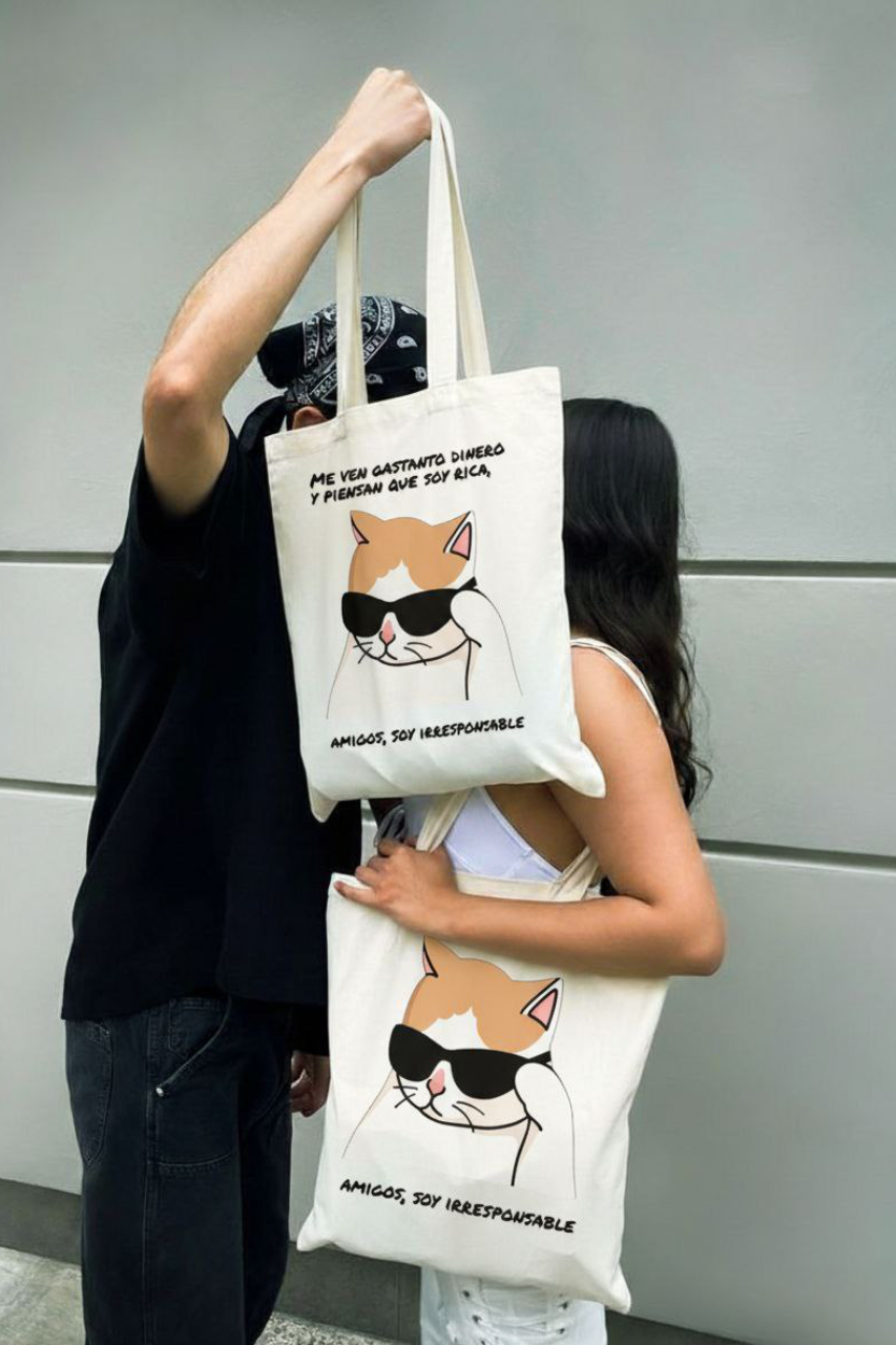 TOTE BAG ALGODÓN TOCUYO "SOY IRRESPONSABLE"