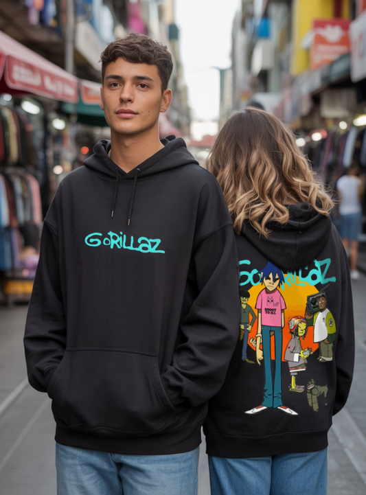 POLERA OVERSIZE "GORILLAZ SHOOT TO ILL"