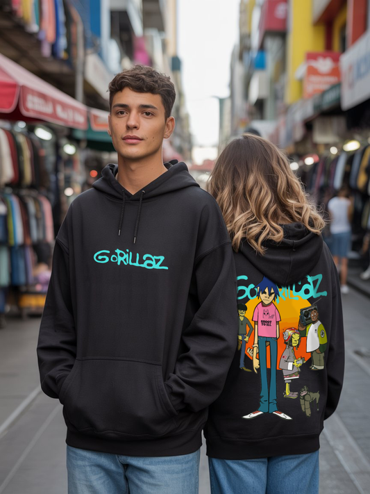 POLERA OVERSIZE "GORILLAZ SHOOT TO ILL"